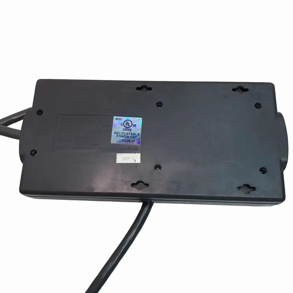 Surge Protector Power Strip Home Theater Relocatable Power Tap 7G39 adapter cord